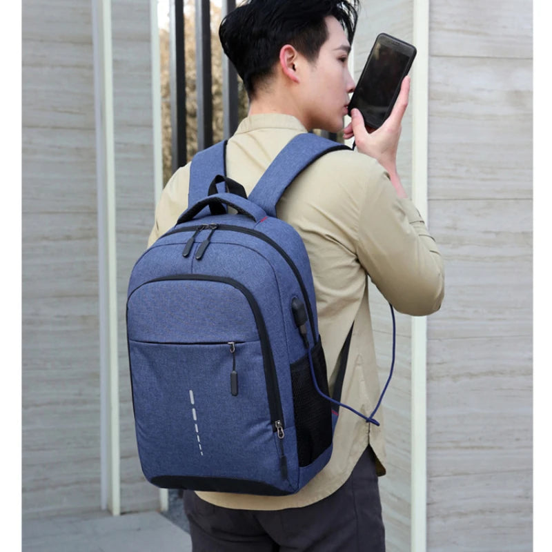 Mochila impermeable ultraligera para hombre, mochila para libros, mochila elegante para portátil de 15,6 pulgadas.