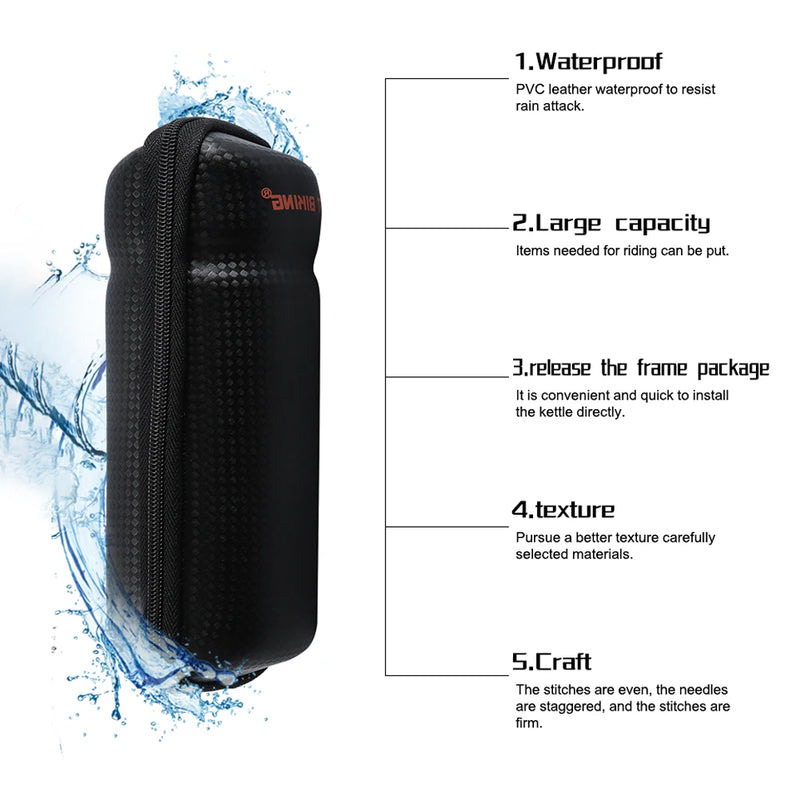 WEST BIKING Bike Tool Capsule Box Store MTB Bike Storage Box Apply Bottle Cage Cycling Tools w Kettle Frame Bicycle Accessories