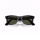 Original RayBan Classic RB2140 2140F WAYFARER Square Sunglasses with Glass Lenses, Glossy Frame, UV Protection, and Premium Eyewear in Box