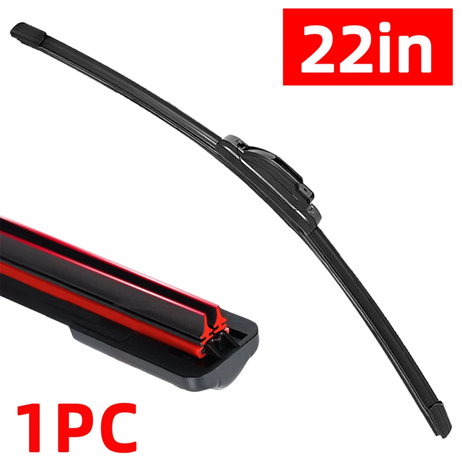 1PC car windshield front wiper blade  J-hook universal rubber automotive parts14"16"18"19"20"21"22"24"26"