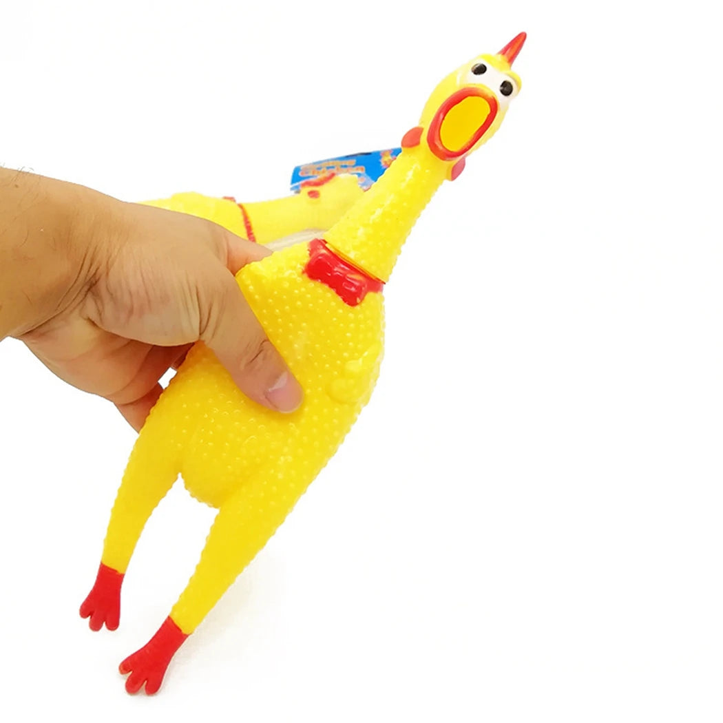 Screaming Chicken Dog Toy Squeeze Squeaky Dog Toys Interactive Puppy Toys Cleaning Teeth Chew Toys for Dogs Pet Supplies 1pcs