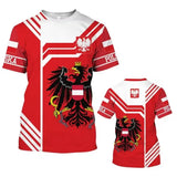 Summer Friday Poland White Eagle Insignia 3D Print Quick Drying Breathable Sport Men's Plu-size T-shirt Man Cotton