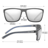 ZENOTTIC Polarized Sunglasses for Men Shades Lightweight TR90 Frame UV400 Protection Square Outdoor Travel Driving Sun Glasses