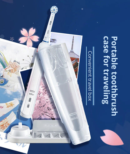 Oral B Pro4000 Electric Toothbrush 3D Action Clean 4 Modes Visible Pressure Sensor Whiter Teeth  Rechargeable Adult's Toothbrush
