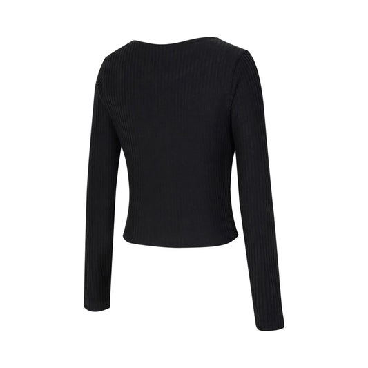 Abrigo de punto Nike AS W NSW NK CHLL KNT RIB FZ CR para mujer FN3683-010