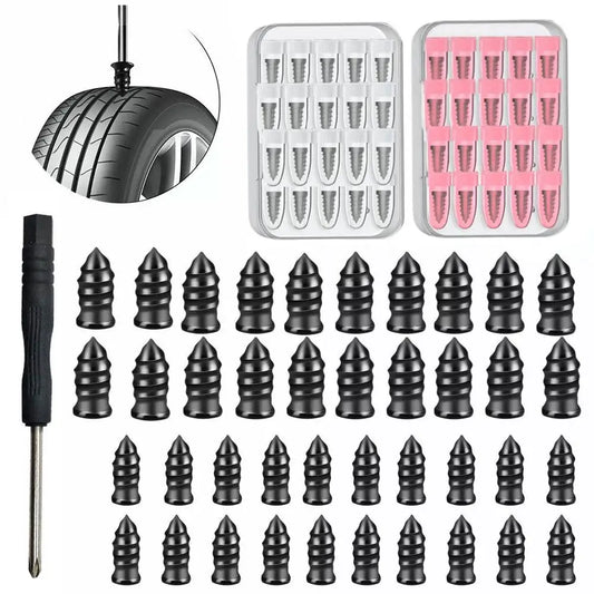 Car Vacuum Tyre Repair Nail Tire Repair Tool Set Cars Truck Rubber Tire Puncture Motorcycle Repair Glue Nails