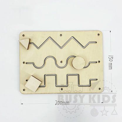 Wooden Busy Board DIY Toy Baby Montessori Sensory Activity Board Accessories For Children Locks Busyboard Parts Educational Toys
