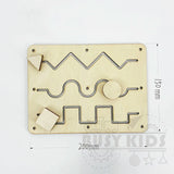 Wooden Busy Board DIY Toy Baby Montessori Sensory Activity Board Accessories For Children Locks Busyboard Parts Educational Toys