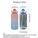 2025 Spring/Summer 2L Large Capacity Outdoor Plastic Bouncing Straw Sports Water Bottle Leak-proof Portable Refill Cups