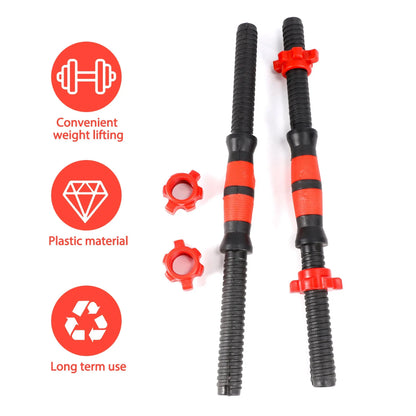 2Pcs Dumbbell Bars Durable Prime Dumbbell Handle Barbell Handle Dumbbell Bars for Sport Workout Training Gym