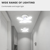 Bombilla LED plegable E27 de 28 W, CA 220 V/110 V, 40 bombillas deformables para iluminación de techo del hogar, almacén y garaje, luz blanca de 6500 K.