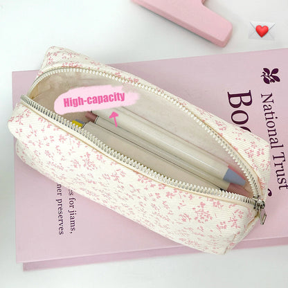 18*7*8cm Makeup Bag High-Quality Canvas Portable Storage Bag Stylish Pen Bag For Artists Portable Travel Accessories