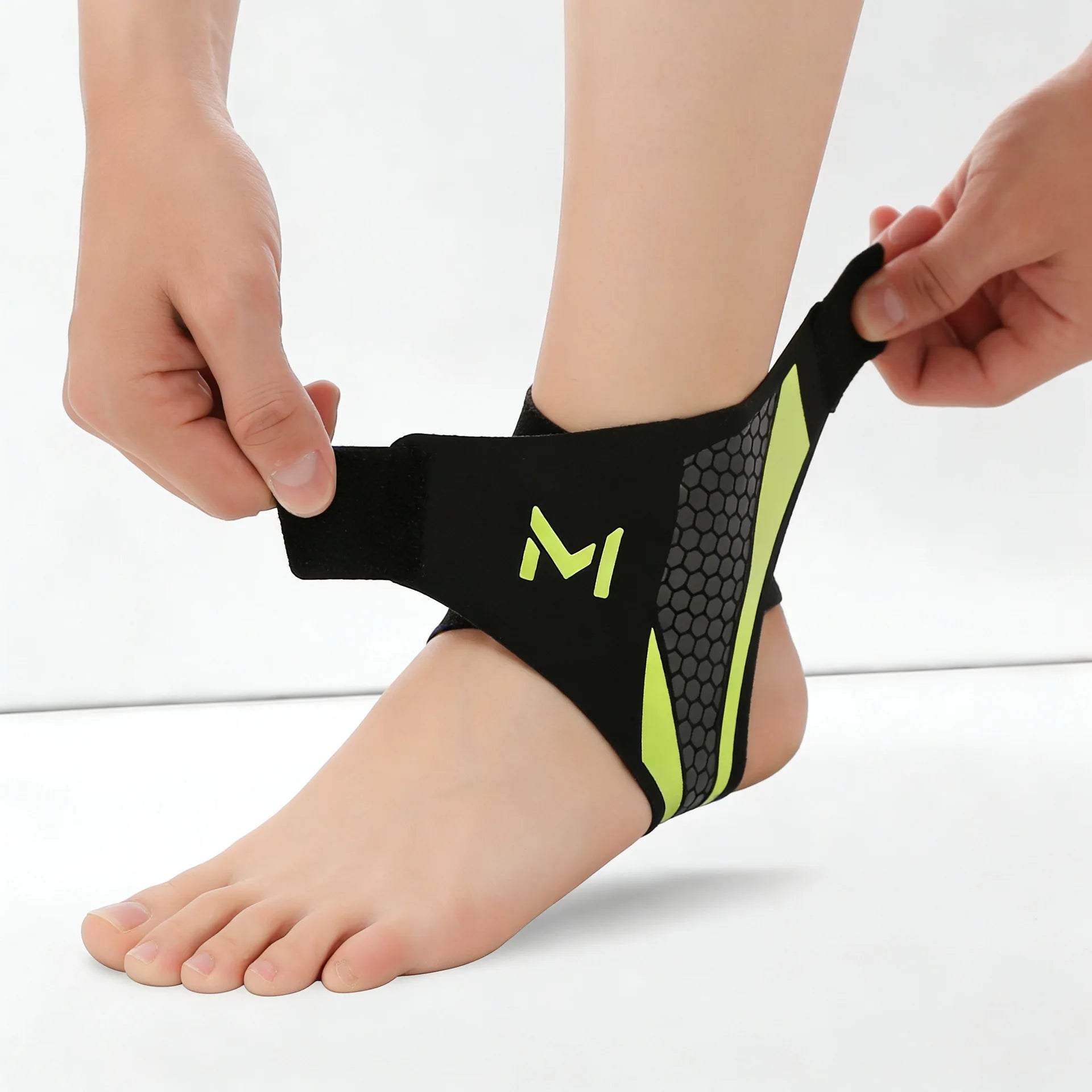 Ankle Brace Support Sleeve Plantar Fasciitis Night Splint Compression Bandage for Foot Pain Relief Sports Soccer Basketball