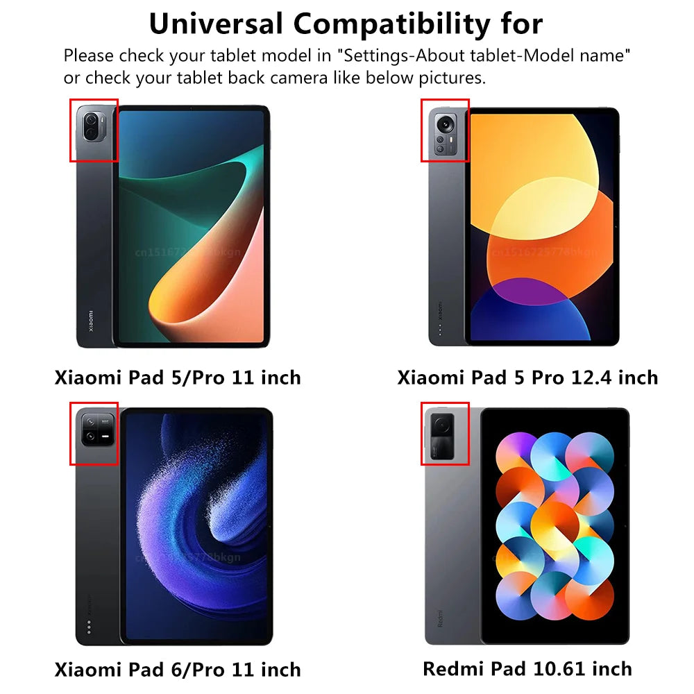 Keyboard Case for Xiaomi Mi Pad 6 Pro Keyboard Case For Redmi Pad SE 11 Inch 2023 Tablet Cover MiPad 5 Pro Case with Keyboard