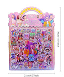 Kpop Demon Hunters Anime Laser Cut Sticker Tiger Rumi Mira Zoey Stickers Office Stationery and School Supplies Decoration