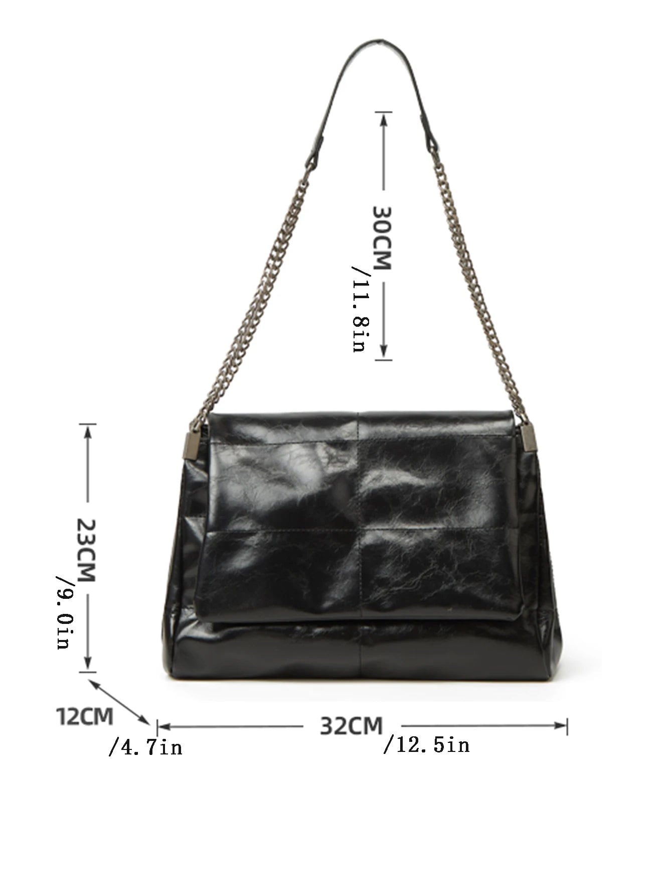 Large Capacity Commuting Bag 2024 New Spring/Summer Women's Chain Tote Bag, High-End and Fashionable Single Shoulder Underarm Ba