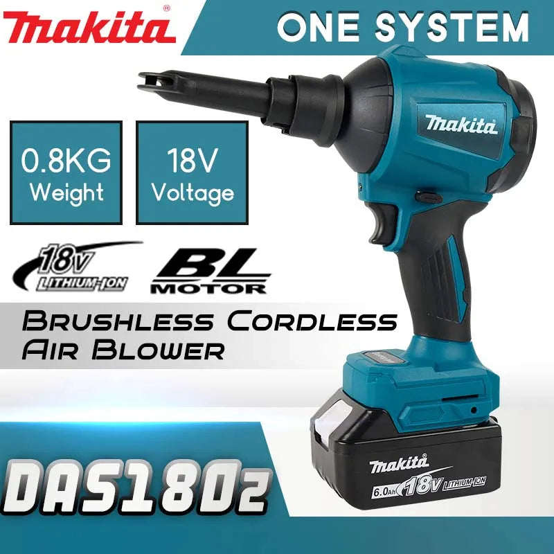 Makita Power Tools Makita 18v Tools DAS180 High-power Air Dust Removal Gun For Blowing Dust In Narrow Spaces Power Tools 2024