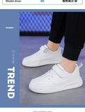 Children's school black spring and autumn children's anti-slip sports shoes, waterproof small white shoes for adults, sizes 28-40