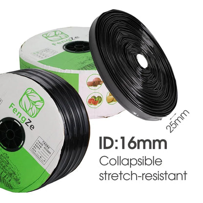 50/100m fita de gotejamento 16mm espaçamento de tubulação pe 10-40cm para jardim estufa rega fazenda irrigação agrícola imersão mangueira gotejador