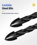 Cross Hex Drill Bit Set For Concrete Porcelain Tile Glass Metal Professional Multifunction Drill Bits Kit Tools Carbide Drills