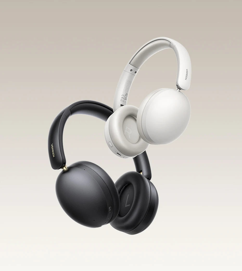 UGREEN Wireless Bluetooth Headphones, 80H Playtime, HiFi Stereo Over-Ear Headphones with Microphone, Bluetooth 5.4
