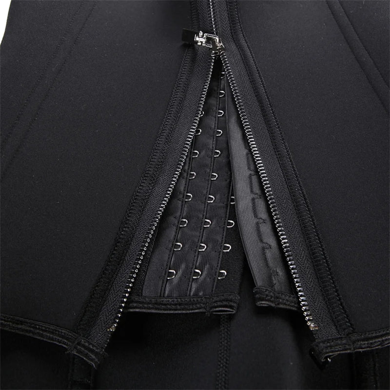 Camiseta sin mangas moldeadora de cintura para mujer, con cremallera, moldeadora de cuerpo, control de abdomen, ropa interior deportiva para mujer