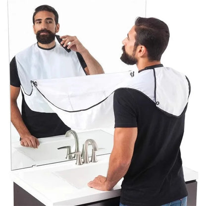 Ventosa pano de barbear corte de cabelo e limpeza babador de barba pano de barbear adulto xale estilo pano acessórios do salão de beleza