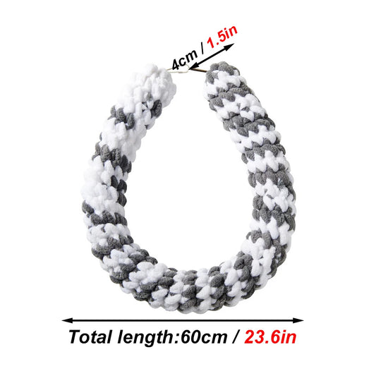 60cm Parrot Climbing Rope Hamster Swing Toy Guinea Pig Hanging Braided Bird Chew Rope Sugar Glider Cockatiel Pet Stand Training