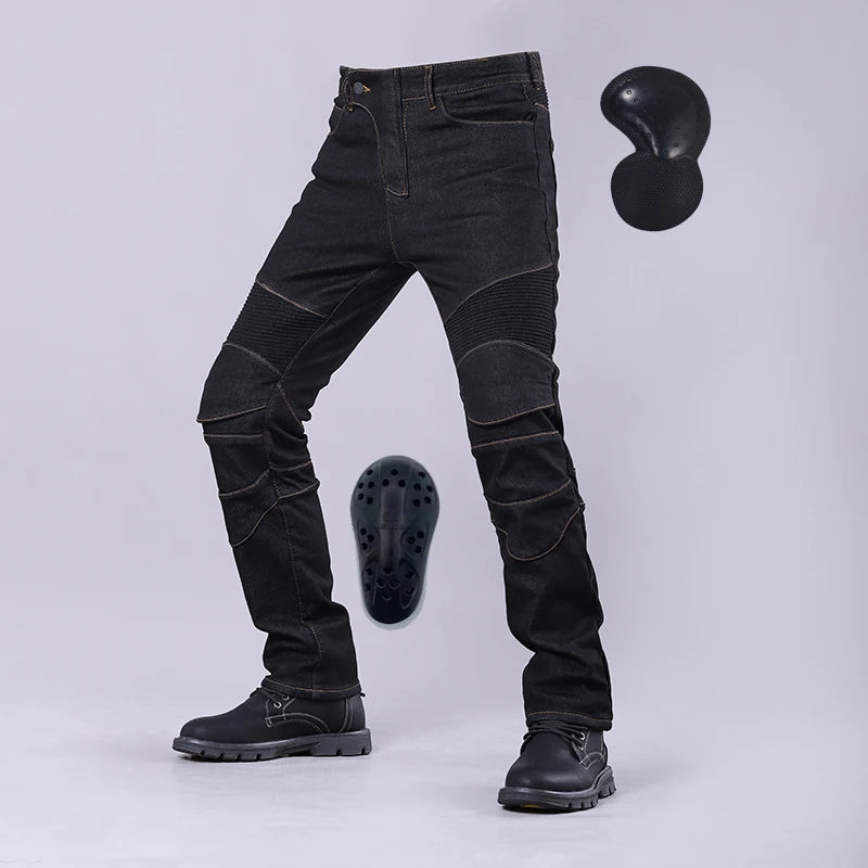 Motorcycle Riding Jeans Men Outdoor Moto Jeans Protective Knee Hip Pads Motocross Pants Touring Anti-Drop Pants Protective Gear