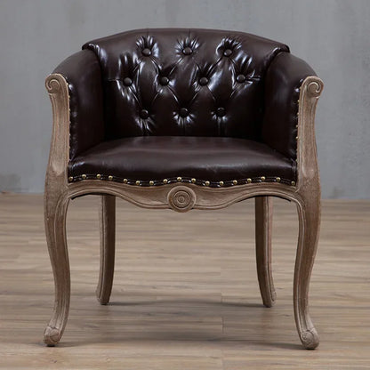 European Hotel Dining Chair, Leisure Sofa Chair, Solid Wood Antique Dining Chair, Living Room Leisure Sofa,Support Customization
