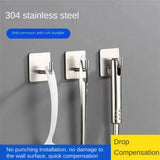 Gancho de pared autoadhesivo fuerte sin perforar, bolsa de abrigo, puerta de baño, colgador de toallas de cocina, accesorios para el hogar, 1/3/5 Uds.