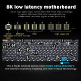 Teclado mecánico inalámbrico SKYLOONG GK104 Pro de tamaño completo con 3 modos, pantalla 2.0, 3 perillas, interruptor silencioso intercambiable en caliente, teclas PBT