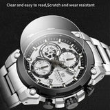 NAVIFORCE Original Watch for Men 2025 New Stainless Steel Waterproof Chronograph Classic Quartz Wristwatch Brand Men Watch Gifts