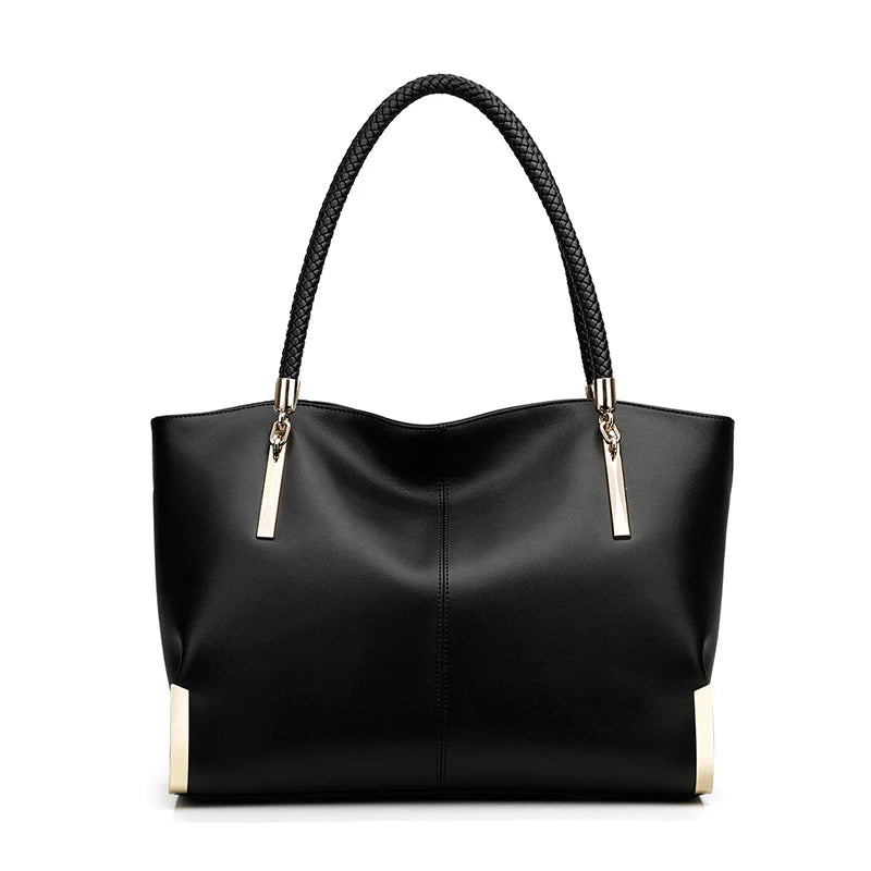 FOXER Genuine Leather Lady's Handbag Elegant Luxury Design Women Shoulder Bag Large Capacity Tote Bag Best Gift for Mom, Wife