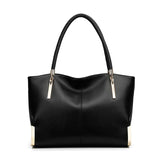 FOXER Genuine Leather Lady's Handbag Elegant Luxury Design Women Shoulder Bag Large Capacity Tote Bag Best Gift for Mom, Wife