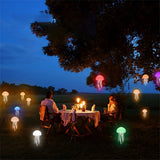 Bionic Jellyfish Night Light,USB Rechargeable with Voice Control,Dancing Tentacles,5 RGB Gradient,Floating Lamp,Bedroom Decor