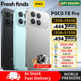 【World Premiere】POCO F8 Pro 5G Global Version Smartphone Snapdragon® 8 Elite 6.59" 120Hz HyperRGB AMOLED Display 6210mAh NFC