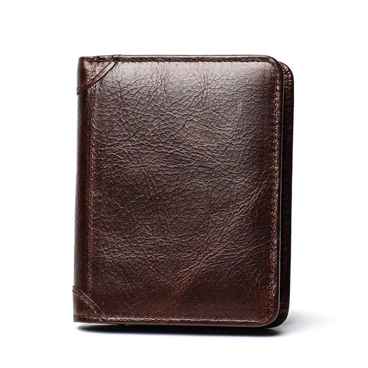 ROOG Elegant Genuine Leather Men's Wallet|Multi-Card Slot Design|Lightweight and Stylish|Suitable for Everyday and Business Use
