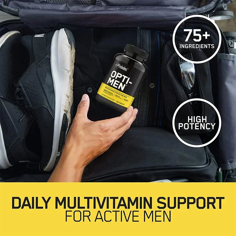 Opti-Men, Vitamin C, Zinc & Vitamins D, E, B12, for Immune Support Supplement, Men's Daily MultivitaminSupplement