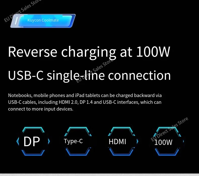 Kuycon Q34W 34-inch 4k165hz monitor e-sports gaming ultra-clear laptop desktop external mirror screen new original