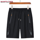 Summer Men's Sport Shorts Cool Sportswear Running Shorts Casual Bottoms Gym Fitness Training Jogging Short Pants Men Black Gray