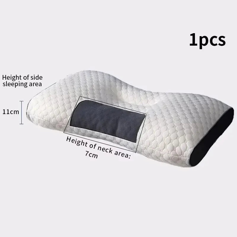 Knitted cotton pillow, cervical spine protection, sleep aid, pillow core, special household dormitory student pillow for adults