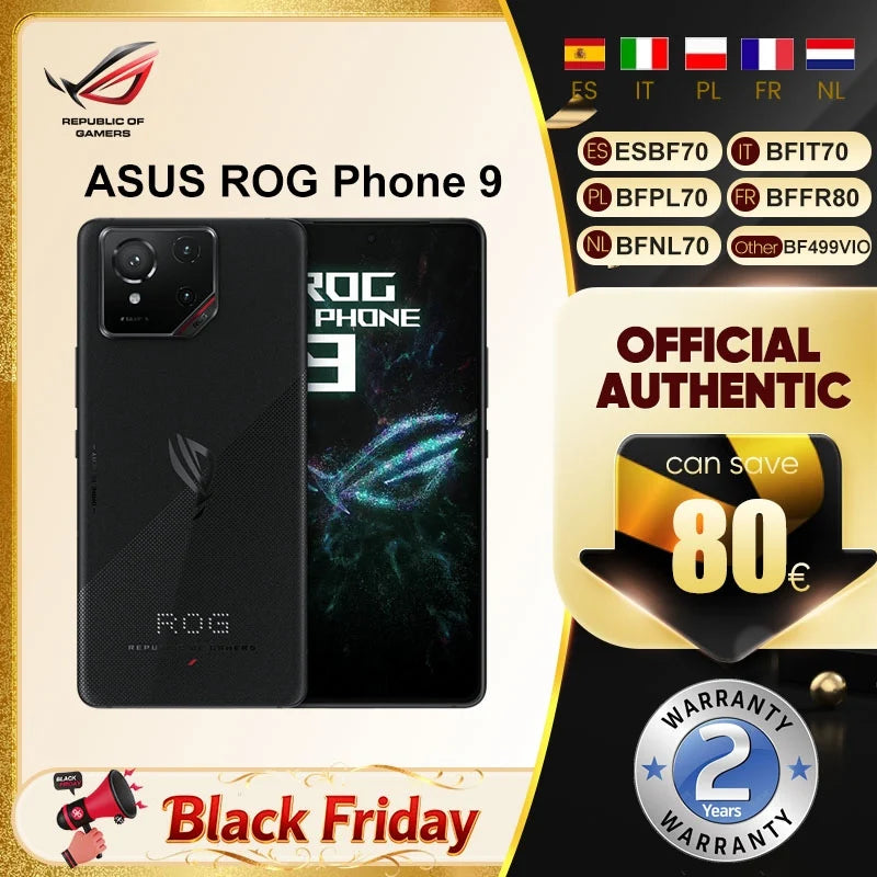 ROG Phone 9 Snapdragon 8 Official New  Gaming Flagship Smartphone 185Hz Refresh Rate AMOLED Android mobile