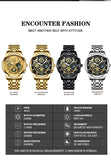 BINBOND Luxury Fashion Casual Quartz Men Watch Stainless Steel Strap Luxury Dial Luminous 30M Waterproof Business Men Wristwatch