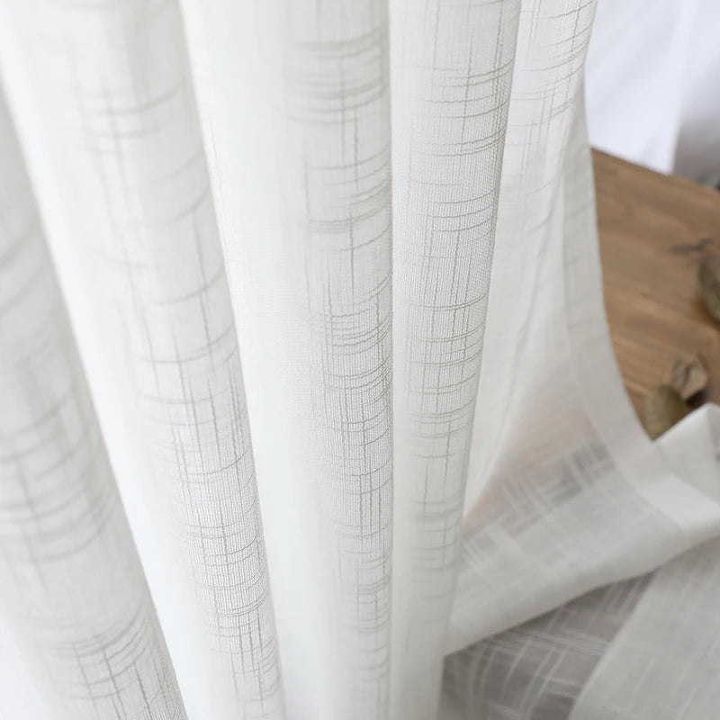 Japanese cotton linen sheer curtains for bedroom living room curtains for study curtain living room set plan curtain tulle