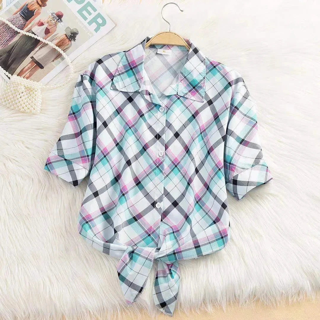 2025 New Women's Tops Fashion Women Summer Chiffon Blouse Short Sleeve Casual Shirt White Ropa Mujer Blusas Feminino
