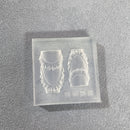 1Pc Skirt Lace Heart  3D Acrylic Mold Nail Art Decorations  DIY Design Silicone Decorated  Nail Art Templates Nails  Mold