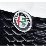 2pcs for AlfaRomeo 147 156 159 74mm Car Front Hood Emblem Bonnet Grille Sticker Rear Trunk Badge Decal Styling auto accessories