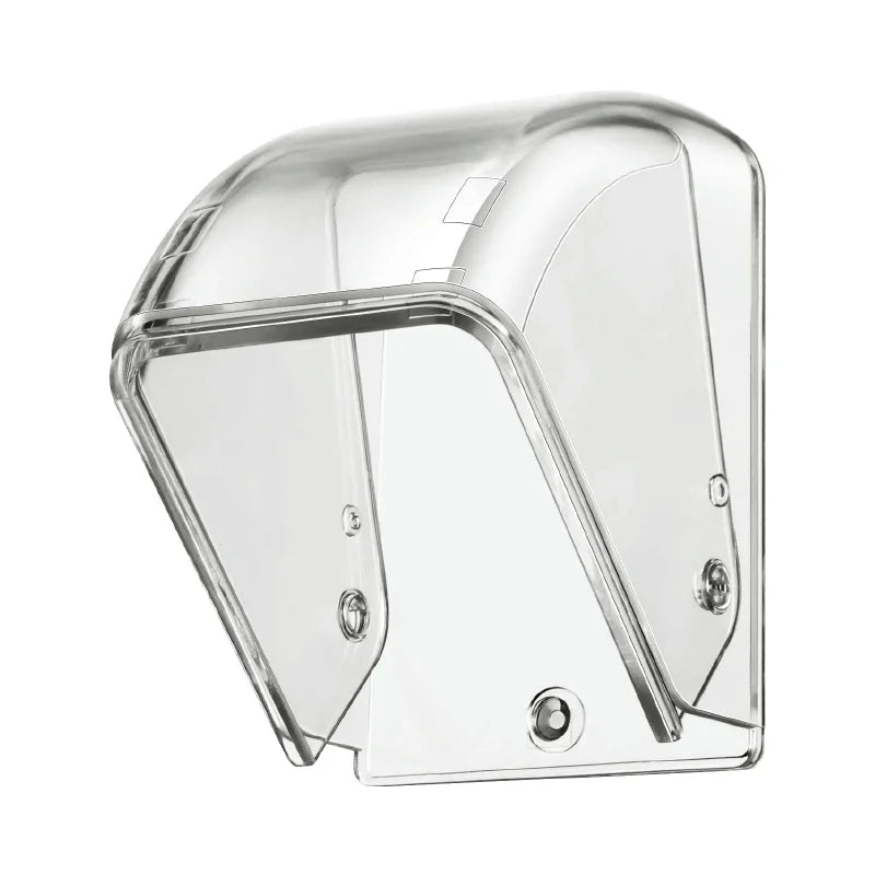 CACAZI PC Transparent Waterproof Cover for Wireless Doorbell Button Chime Outdoor Rain-cover Home Case Suitable for Most Buttons
