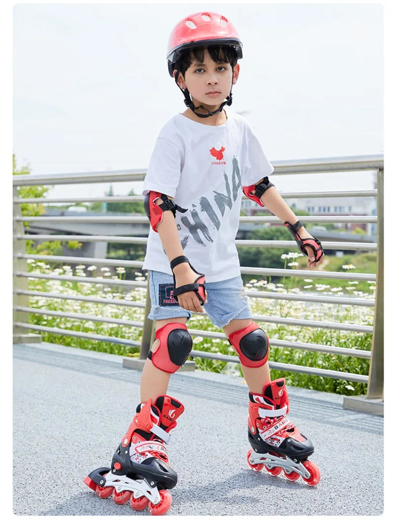 Factory Cheap Price Hot Selling in Stock Boys and Girls Skating Shoe Kids Inline Roller Quad Skates